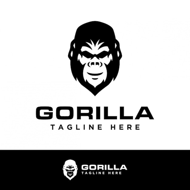 Logo Simple De Gorille