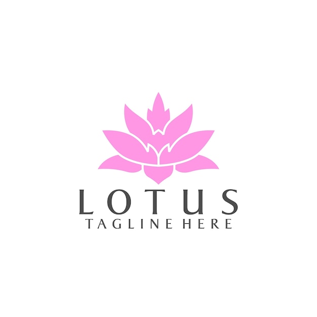 Logo simple de Lotus Stock Vector pour les entreprises et l'image de marque