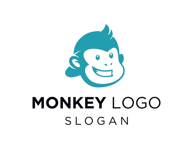 Logo de singe sur fond blanc