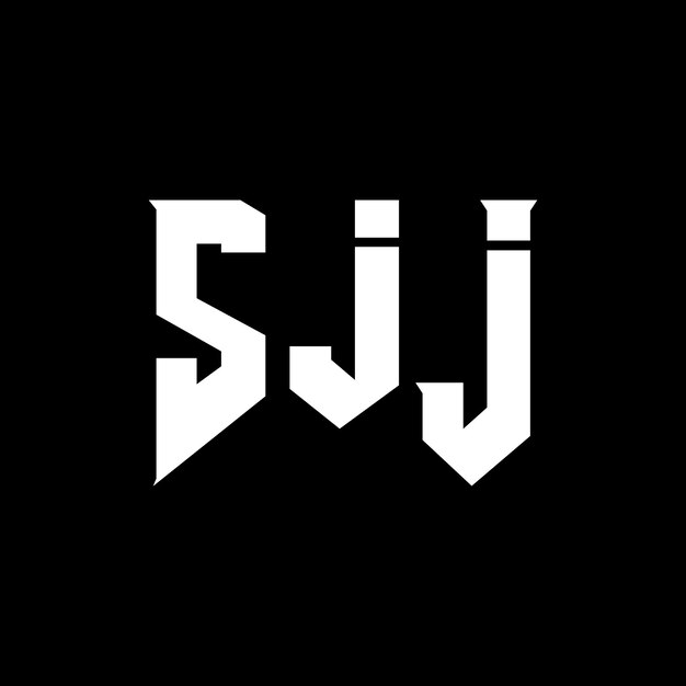 Le logo SJJ est une combinaison de couleurs en noir et blanc, le logo de SJJ, le vecteur SJJ et l'icône SJJ.