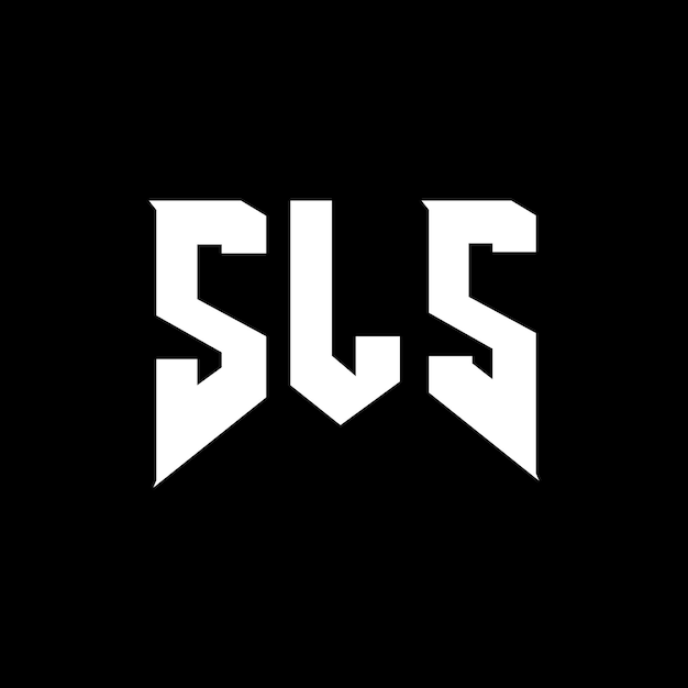 Le logo SLS est une combinaison de couleurs en noir et blanc, le logo SLS vectoriel, l'icône SLS, l'alphabet SLS et la typographie.