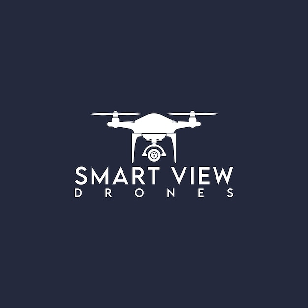 Logo Smart View Drones, Création De Logo Minimaliste Et D'entreprise Dans Un Modèle Vectoriel.