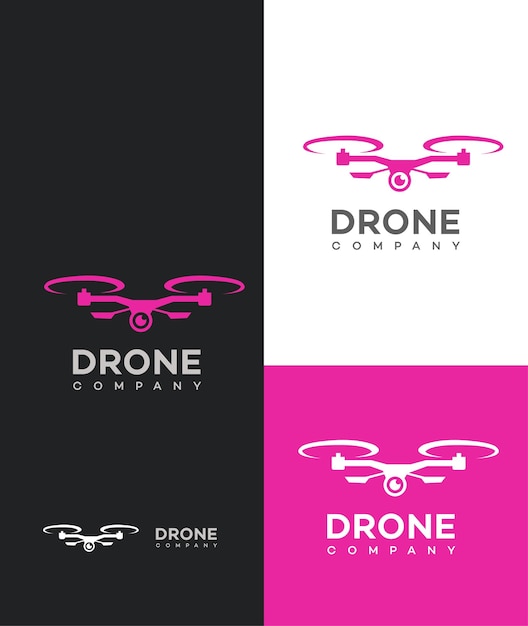 Vecteur logo de la société de drones