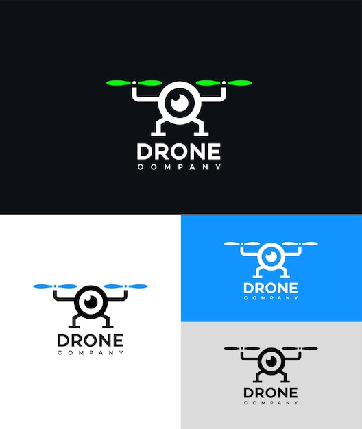 Vecteur logo de la société de drones