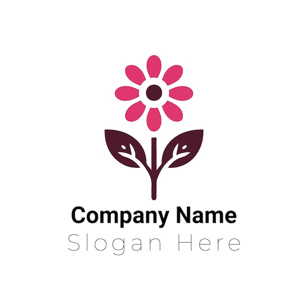 Logo de la société de fleurs roses