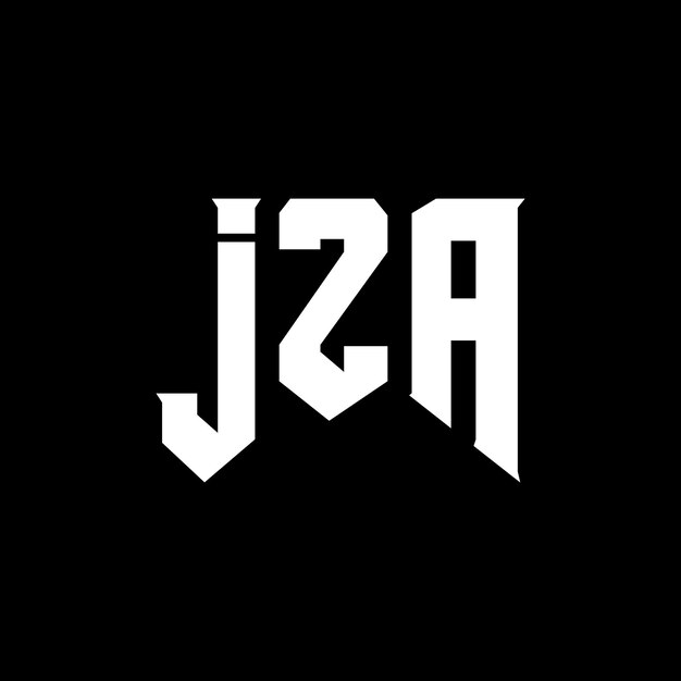 Le logo de la société de technologie JZA est une combinaison de couleurs noir et blanc, le logo JZA est un vecteur JZA, l'icône JZA est l'alphabet JZA.