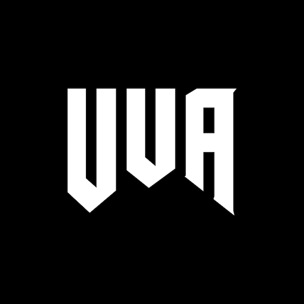 Le logo de la société de technologie UUA est une combinaison de couleurs en noir et blanc UUA logo UUA vecteur UUA design UUA icône UUA alphabet UUA typographie
