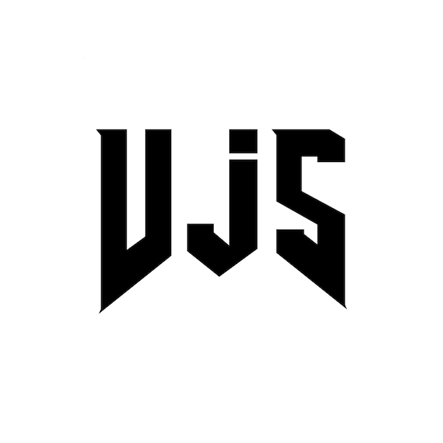Le logo de la société de technologie VJS est une combinaison de couleurs en noir et blanc, le logo VJS est un vecteur VJS, l'icône VJS est l'alphabet VJS.