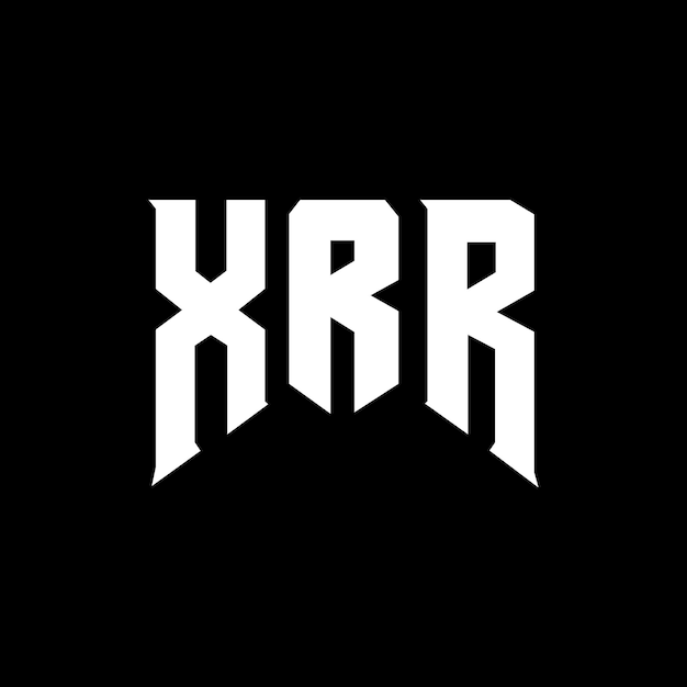 Le logo de la société de technologie XRR est une combinaison de couleurs noir et blanc, le logo XRR vecteur XRR, l'icône XRR et l'alphabet XRR.