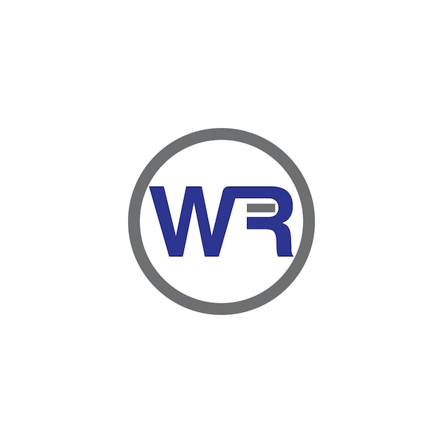 Vecteur logo de la société wr