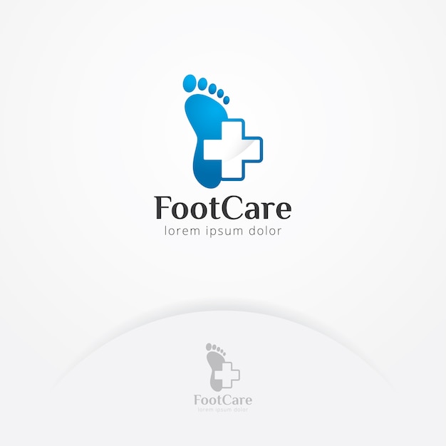 Vecteur logo de soin des pieds
