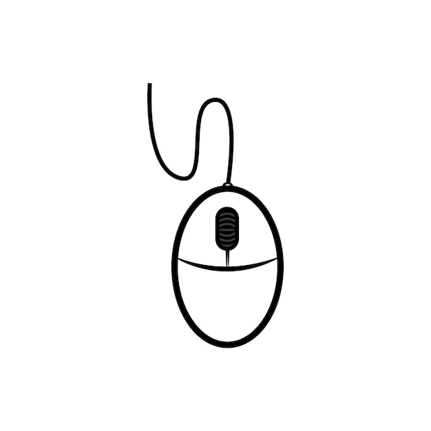 Logo de souris d'ordinateur
