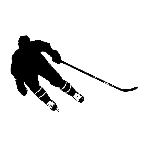 Logo de sport hockey Vecteur de vecteur premium