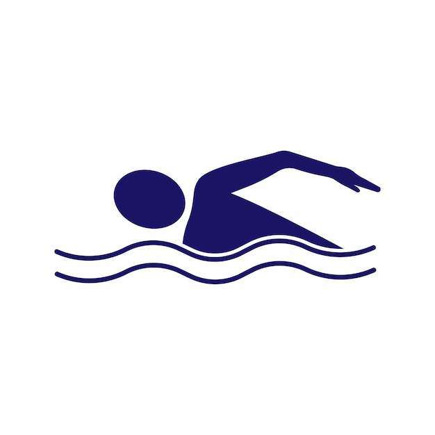 Vecteur logo de sport de natation