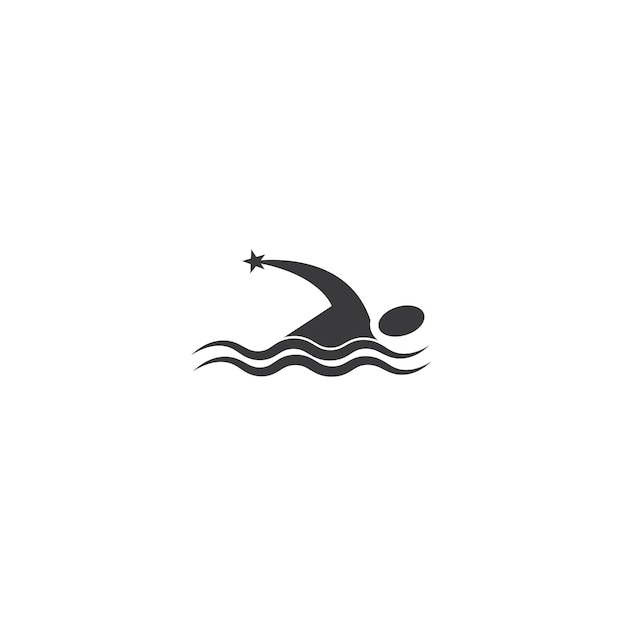 Vecteur logo de sport de natation