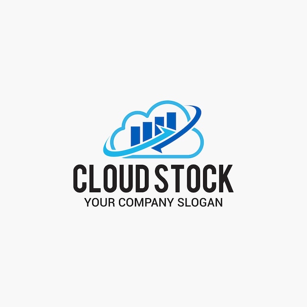 Vecteur logo de stock de nuage