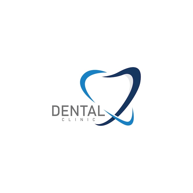 Logo De Style De Ligne Dentaire Illustration De Modèle Vectoriel De Logo D'icône De Soins Dentaires