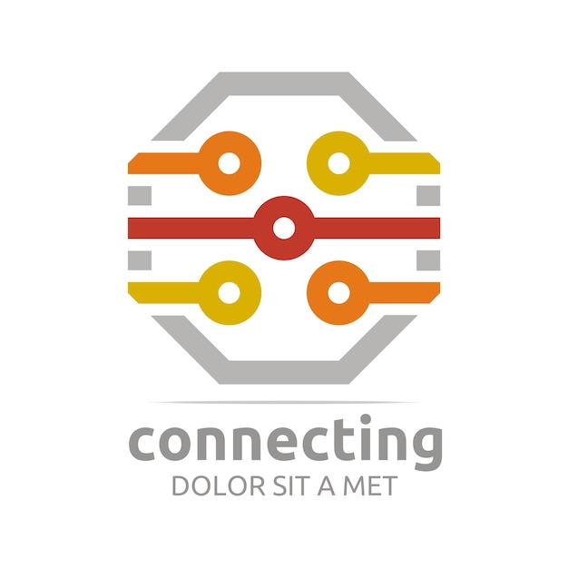 Logo de symbole de connexion