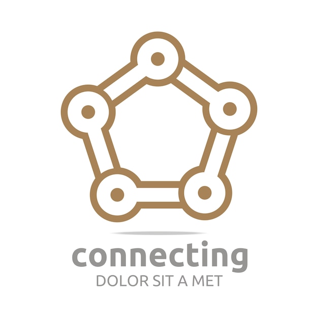 Vecteur logo de symbole de connexion