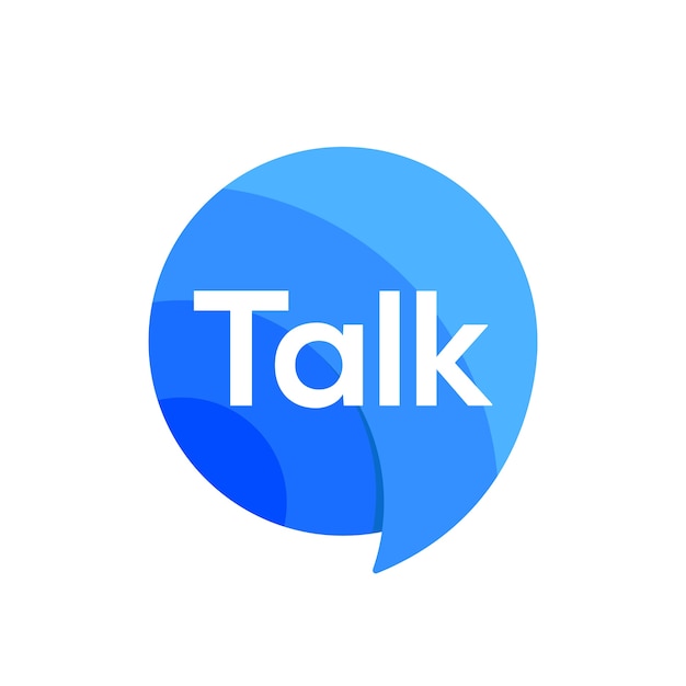 Logo talk parler discours chat bulle icône logo signe vecteur