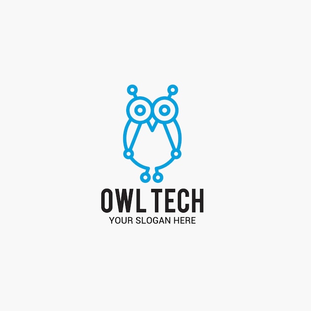 Logo De Technologie De Hibou