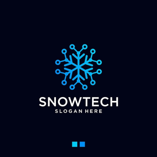 Logo De La Technologie De La Neige