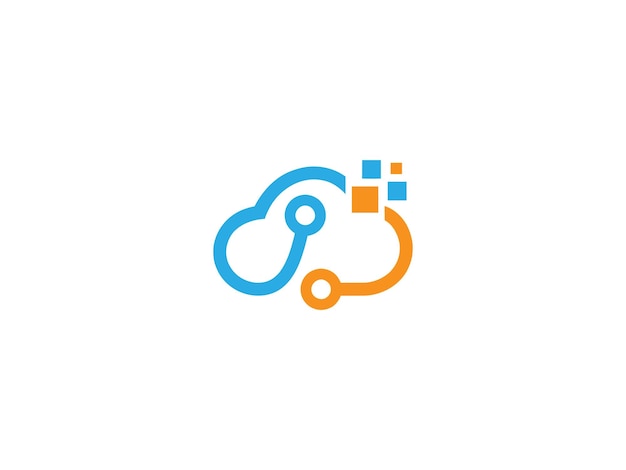Le Logo De La Technologie Vector Cloud