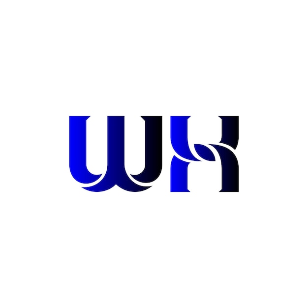 Vecteur logo de la technologie wx