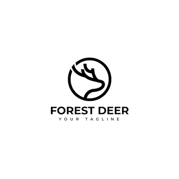 Logo Tête De Cerf Simple