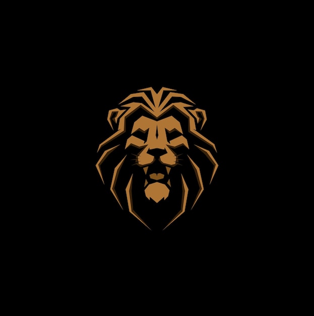 Vecteur logo de la tête de lion