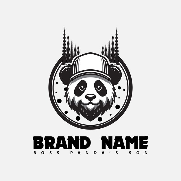 Le Logo De La Tête De Panda