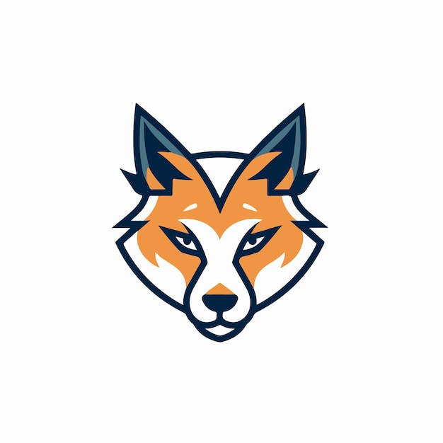 Un logo tête de renard avec le titre "renard"