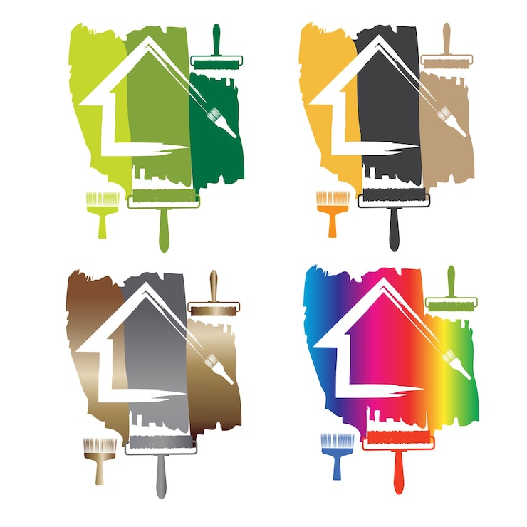 Vecteur logo sur le thème de la maison et de la rénovation