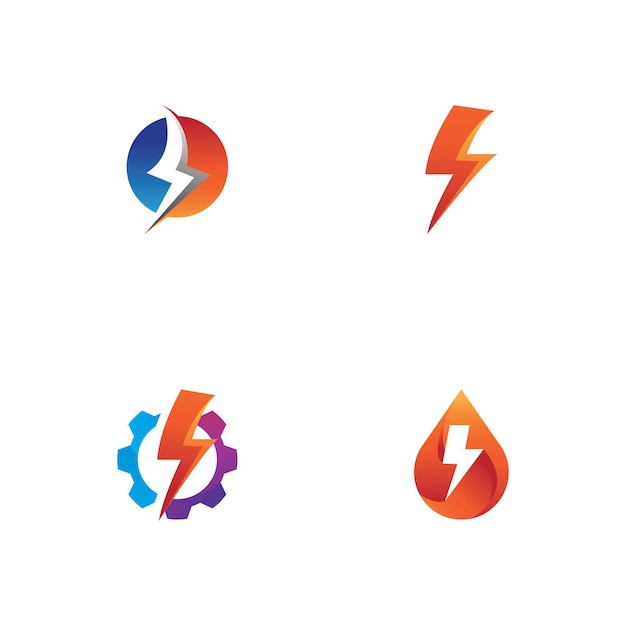 Logo Thunderbolt Et Vecteur De Symboles