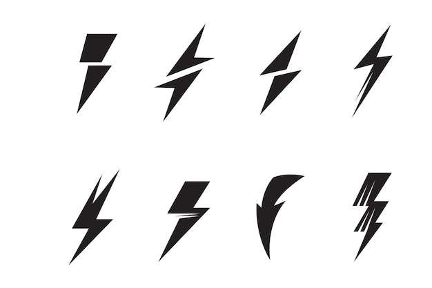 Logo Thunderbolt Et Vecteur De Symboles