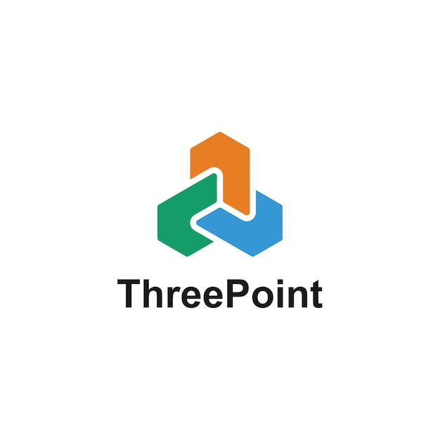 Vecteur logo tiga titik inspirasi merek identitas