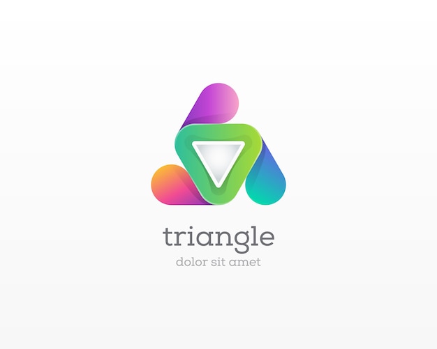 Logo Triangle. Forme Moderne De La Technologie