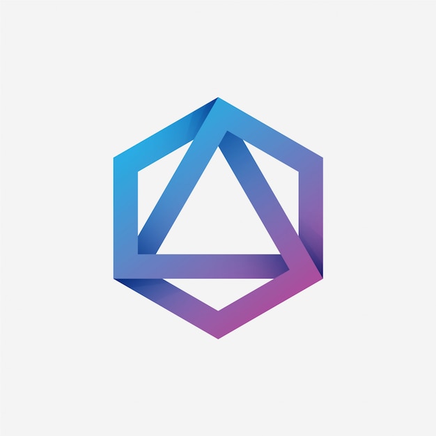 Logo Triangle Hexagonal