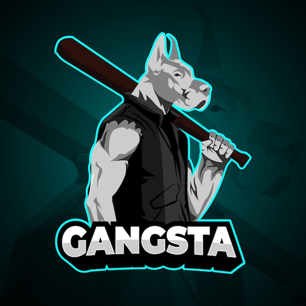 Logo Turquoise Gangsta Dog E Sport