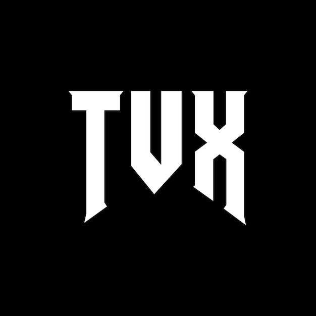 Le logo TVX est une combinaison de couleurs en noir et blanc, le logo TVX, le vecteur TVX, l'icône TVX et l'alphabet TVX.