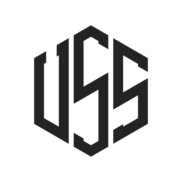 Le logo de l'USS est une lettre initiale, un monogramme et une forme hexagonale.