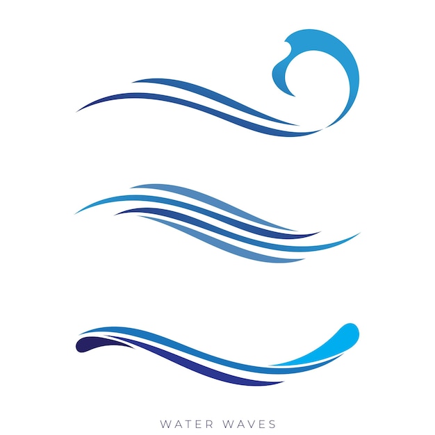 Le logo des vagues d'eau