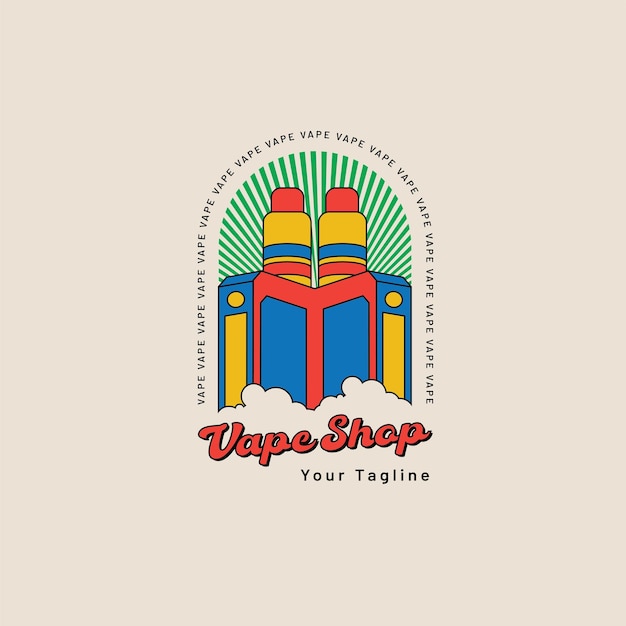 Logo Vape Boutique Style Retro02