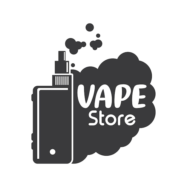 Vecteur logo vapeur ou vape