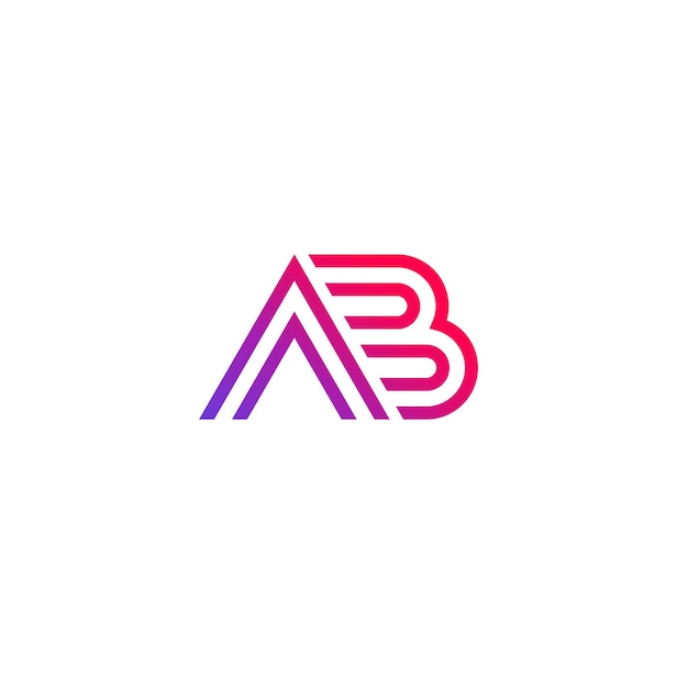 Logo Vectoriel Ab, Conception De Monogramme