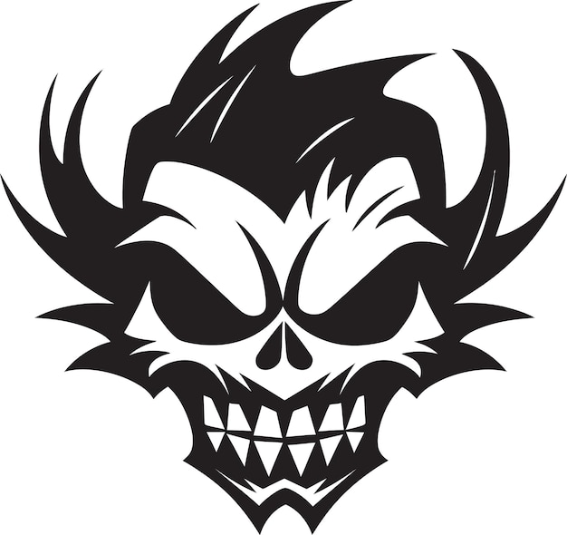 Vecteur le logo vectoriel de l'apocalypse des zombies icône de la majesté morbide design de l'emblème des zombies