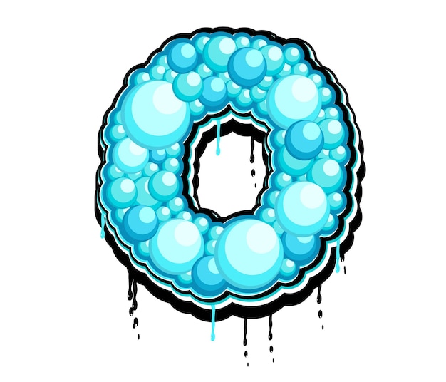 Logo Vectoriel Aqua Bubble O Letter