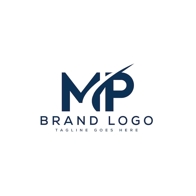 Logo vectoriel créatif avec la lettre MP