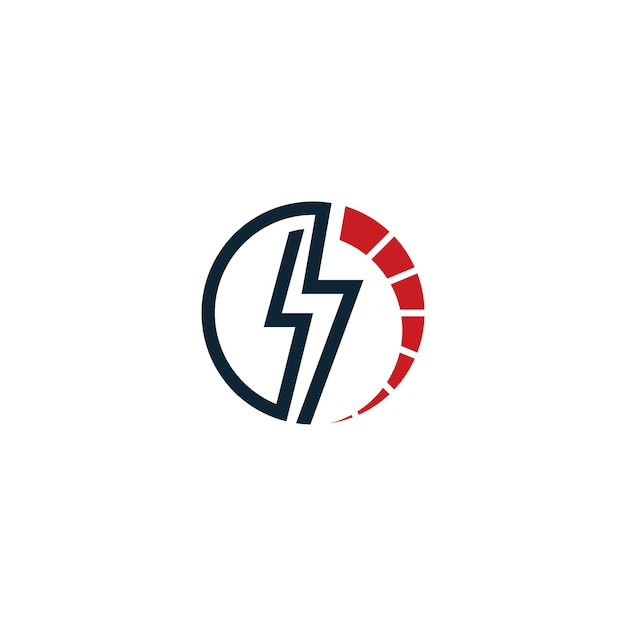 logo vectoriel de foudre création de logo de maison électrique.