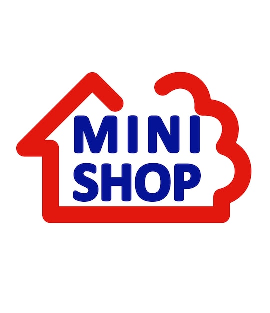 logo vectoriel de l'icône de la mini-boutique